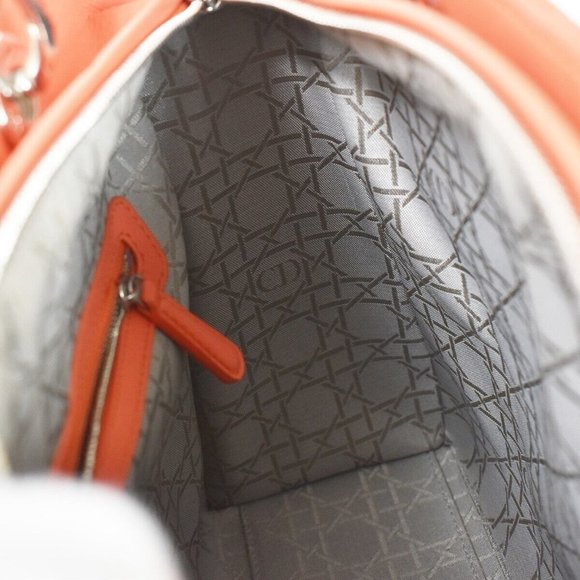 Authenticity Guarantee CHRISTIAN DIOR Logo Lady Cannage 2Way Shoulder - Picture 4 of 16